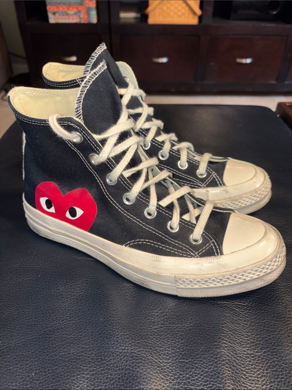 Comme de Garçons PLAY x Converse CTAS Chuck Taylor High Hi Tops Sneakers